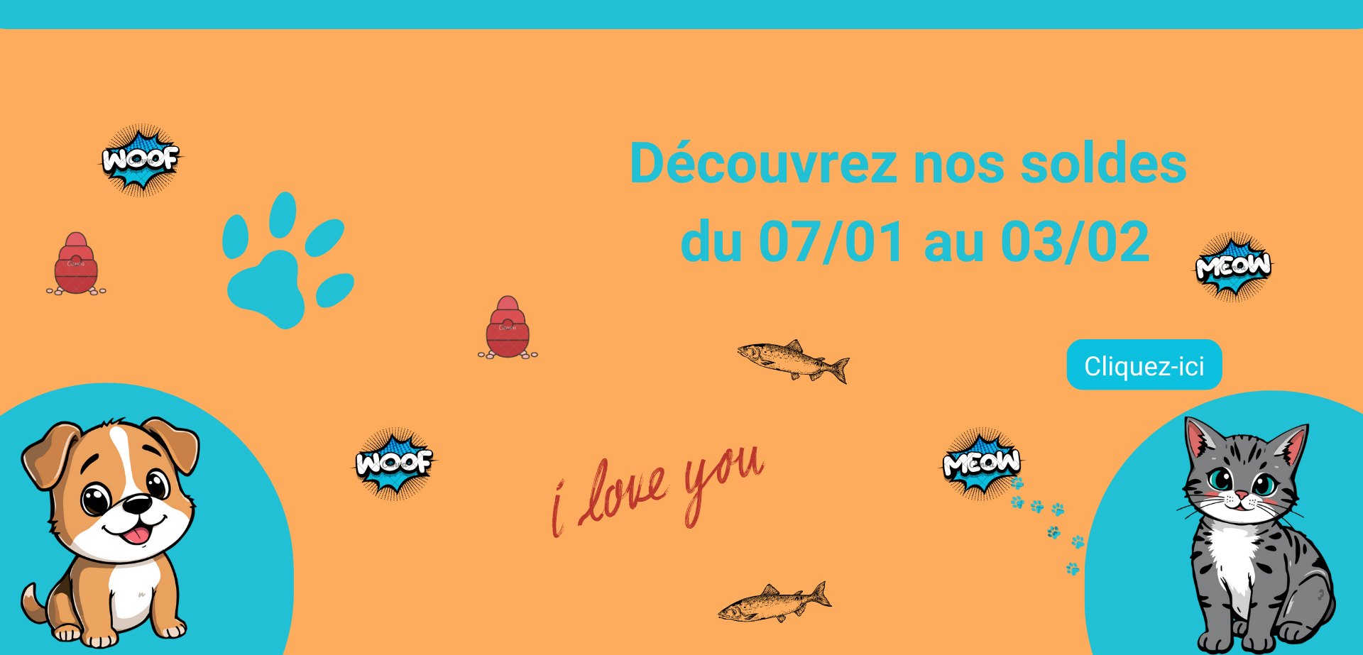 soldes pour accessoires, jeux pour chien, chat & oiseau.